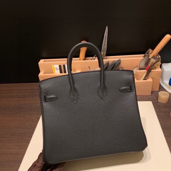 エルメスバーキン 25 Birkin  Black (Noir) ブラック トゴ Togo ゴールド金具  全手縫い