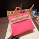 エルメスバーキン 25センチヴォーエプソン Epsom U5 /Rose Lipstick ローズリップスティックゴールド金具  全手縫いbirkin25-044