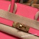 エルメスバーキン 25センチヴォーエプソン Epsom U5 /Rose Lipstick ローズリップスティックゴールド金具  全手縫いbirkin25-044