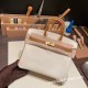 エルメスバーキン 25センチヴォーエプソン Epsom ゴールド Craie クレ 10/Craie & 37/Goldゴールド金具  全手縫いbirkin25-051