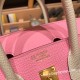 エルメスバーキン 25センチヴォーエプソン Epsom ピンク X クレ 5P/ Pink & 10/ Craieゴールド金具  全手縫いbirkin25-052