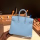 エルメスバーキン 25センチヴォーエプソン Epsom セレスト7N/Celesteゴールド金具  全手縫いbirkin25-067