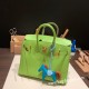 エルメスバーキン 25センチヴォーエプソン Epsom キウイ6R/ Kiwiゴールド金具  全手縫いbirkin25-069