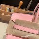 エルメスバーキン 25センチスイフト swift ローズサクラ3Q/Rose Sakura シルバー金具 全手縫いbirkin25-073