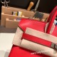 エルメスバーキン 25センチスイフト swift ルージュクー S3/Rouge Cœur シルバー金具 全手縫いbirkin25-085