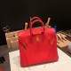 エルメスバーキン 25センチスイフト swift ルージュクー S3 /Rouge Cœur シルバー金具 全手縫いbirkin25-086