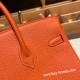 エルメスバーキン 25センチトゴ Togo テールバテュー R1/Terre Battue シルバー金具 全手縫いbirkin25-093