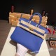 エルメスバーキン 25センチトゴ Togo ブルーエレクトリック7T/ Blue Electricゴールド金具  全手縫いbirkin25-107