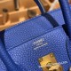 エルメスバーキン 25センチトゴ Togo ブルーエレクトリック7T/ Blue Electricゴールド金具  全手縫いbirkin25-107