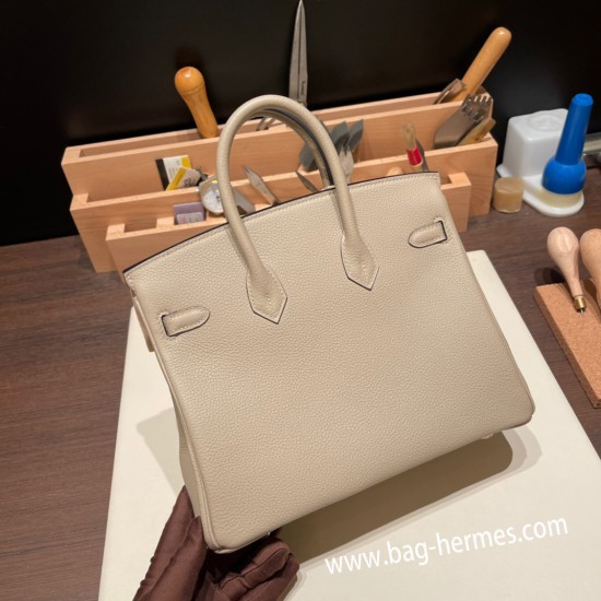 エルメスバーキン 25センチトゴ Togo トゥルティエールグレー81 /Gris Tourterelle  RoseGold  Hardware  全手縫いbirkin25-110