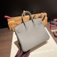 エルメスバーキン 25センチトゴ Togo グリメイヤー0L/ Gris Meyerゴールド金具  全手縫いbirkin25-116