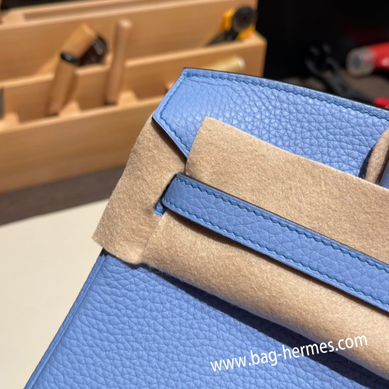 エルメスバーキン 25センチトゴ Togo ブルーパラダイス2T/ Blue Paradiseゴールド金具  全手縫いbirkin25-117