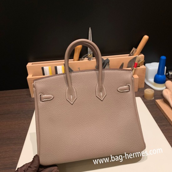 エルメスバーキン 25センチトゴ Togo エトゥープnew stock  18 /Étoupe Grey ゴールド金具  全手縫いbirkin25-138