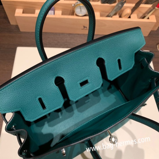 エルメスバーキン 25センチトゴ Togo マラカイトnew stock  Z6 /Malachite シルバー金具 全手縫いbirkin25-140