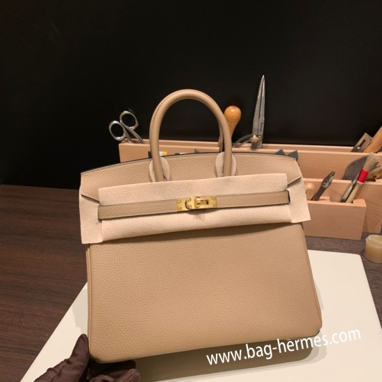 エルメスバーキン 25センチトゴ Togo ベージュ14/Beigeゴールド金具  全手縫いbirkin25-150