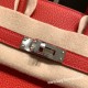 エルメスバーキン 25センチトゴ Togo ルージュクーS3 /Rouge Cœur シルバー金具 全手縫いbirkin25-156