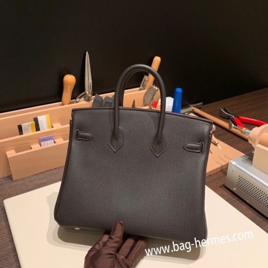 エルメスバーキン 25センチトゴ Togo エベーヌ46/Ebeneゴールド金具  全手縫いbirkin25-162