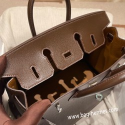 エルメスバーキン 25センチシェブルミゾル  Chevre ハバナ X ゴールド41/Havane & 37 /Goldゴールド金具  全手縫いbirkin25-171