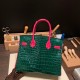 エルメスバーキン 30センチポロサスマットporous Crocodile ローズキャンディ8T /Rose Candyゴールド金具 birkin30-004 全手縫い