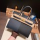 エルメスバーキン 30センチCasaque ブラックxブルーフリーダxブルーインディゴゴールド金具 birkin30-023 全手縫い