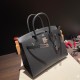 エルメスバーキン 30センチヴォーエプソン Epsom 89/Black (Noir) ブラックシルバー金具 birkin30-026 全手縫い