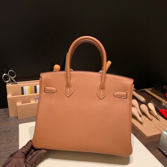 エルメスバーキン 30センチトゴ Togo 37/Gold ゴールドシルバー金具 birkin30-030 全手縫い