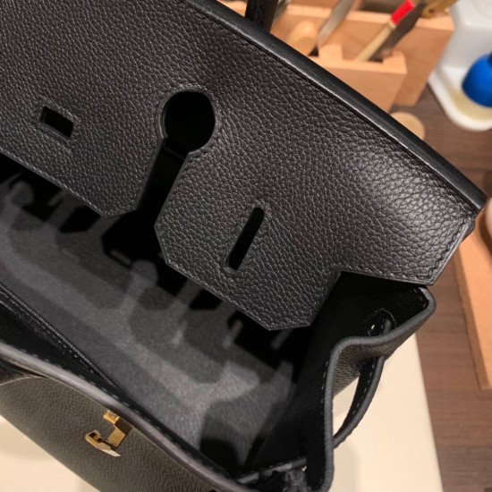 エルメスバーキン 30センチトゴ Togo 89/Black (Noir) ブラックゴールド金具 birkin30-032 全手縫い