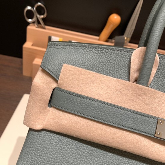 エルメスバーキン 30センチトゴ Togo 63/Vert Amande  ヴェールアマンドシルバー金具 birkin30-041 全手縫い