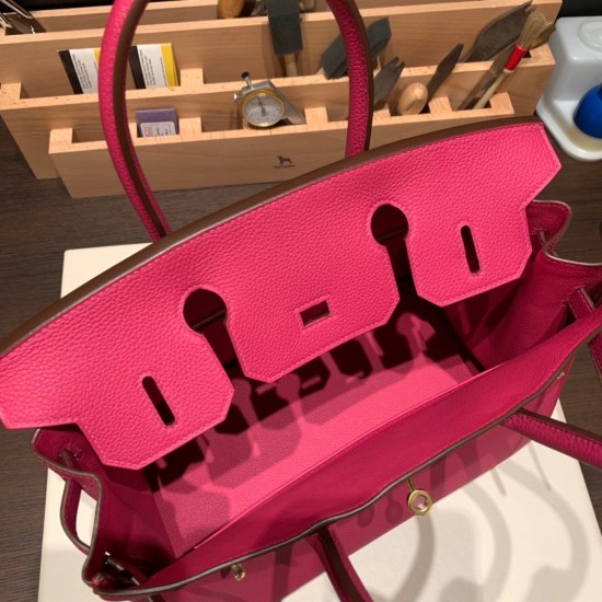 エルメスバーキン 30センチトゴ Togo 8T/Rose Candy  ローズキャンディゴールド金具 birkin30-042 全手縫い