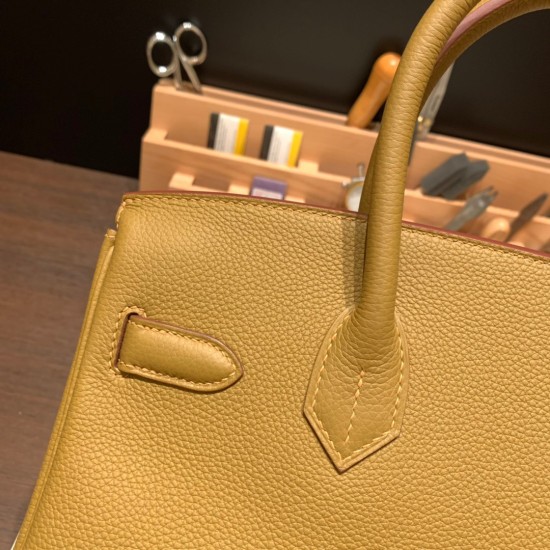 エルメスバーキン 30センチトゴ Togo U8/Bronze Dore ブロンズドレゴールド金具 birkin30-050 全手縫い