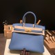 エルメスバーキン 30センチトゴ Togo R2/Blue Agate ブルーアガットゴールド金具 birkin30-052 全手縫い