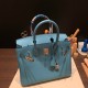 エルメスバーキン 30センチトゴ Togo 7B/Turquoise Blue  ターコイズシルバー金具 birkin30-054 全手縫い