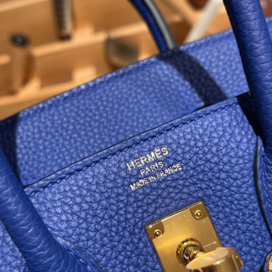 エルメスバーキン 30センチトゴ Togo 7T/Blue Electric ブルーエレクトリックゴールド金具 birkin30-069 全手縫い