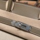 エルメスバーキン 30センチスイフト swift & Canvasswift & Canvas エトゥープシルバー金具 birkin30-084 全手縫い