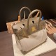 エルメスバーキン 30センチスイフト swift & Canvas18/Étoupe Grey (Étoupe)  エトゥープシルバー金具 birkin30-085 全手縫い