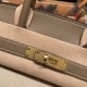 エルメスバーキン 30センチスイフト swift & Canvas18/Étoupe Grey (Étoupe)  エトゥープシルバー金具 birkin30-085 全手縫い