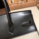 エルメスバーキン 30センチスイフト swift & Canvas89/Black  ブラックシルバー金具 birkin30-087 全手縫い