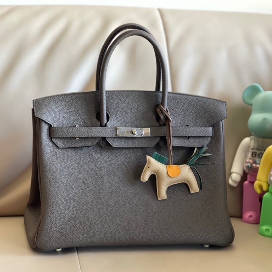 バーキン 40 Birkin40cm 8F/Etain エタン birkin40cm トゴ togo シルバー金具 全手縫い