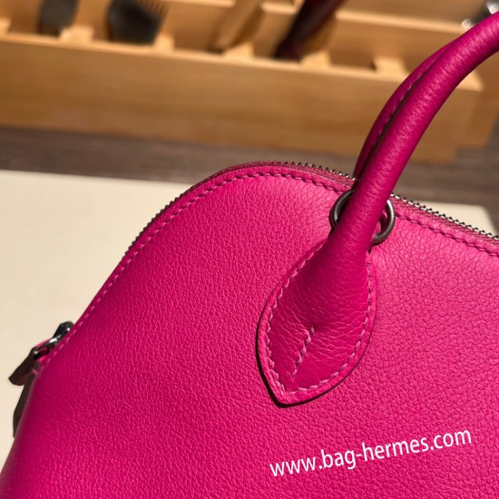 エルメス ボリード ミニ  HERMES Bolide 1923 Miniエバーカラー ローズパープル L3 /Rose Purple   シルバー金具  bolide-mi004 全手縫い