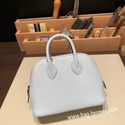 エルメス ボリード ミニ  HERMES Bolide 1923 Miniシェブルミゾル  Chevre アズール 7R /Azur   シルバー金具  bolide-mi023 全手縫い