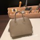 エルメス ボリード ミニ  HERMES Bolide 1923 Miniシェブルミゾル  Chevre グリエレファント 8C/ Elephant Grey   シルバー金具  bolide-mi026 全手縫い