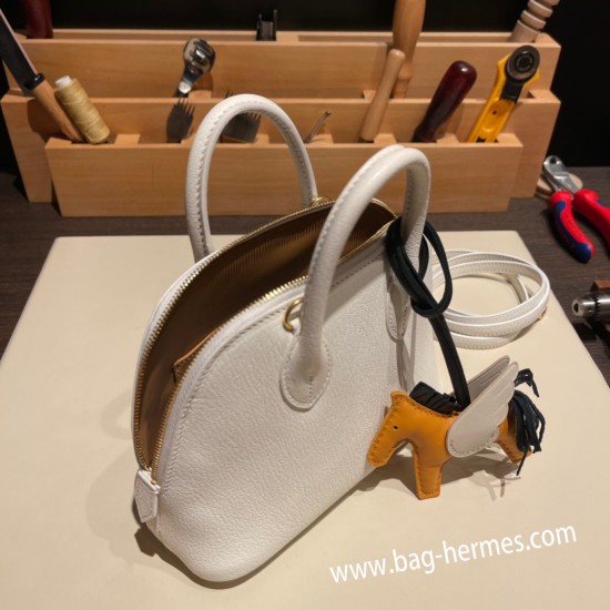 エルメス ボリード ミニ  HERMES Bolide 1923 Miniシェブルミゾル  Chevre ビスキュイ4B /Biscuit   ゴールド金具  bolide-mi030 全手縫い