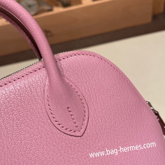 エルメス ボリード ミニ  HERMES Bolide 1923 Miniシェブルミゾル  Chevre モーヴシルベストルX9 /Mauve Sylvestre   シルバー金具  bolide-mi033 全手縫い