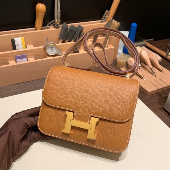 エルメス コンスタンス  HERMES Constance Ⅲ Mini ミニ ヴォーエプソン 37/Gold ゴールド  全手縫い ゴールド金具