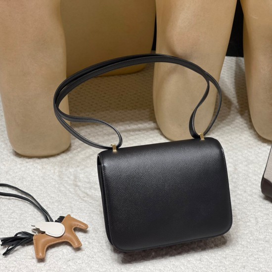 エルメス コンスタンス  HERMES Constance Ⅲ Mini ミニ ヴォーエプソン 89/Black (Noir) ブラック 全手縫い ゴールド金具