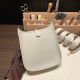 エルメス エヴリンアマゾンTPM Mini Evelyn  トリヨンクレマンス Clemence パールグレー 80 /Pearl Grey ゴールド金具 Mini Evelyn--061 全手縫い