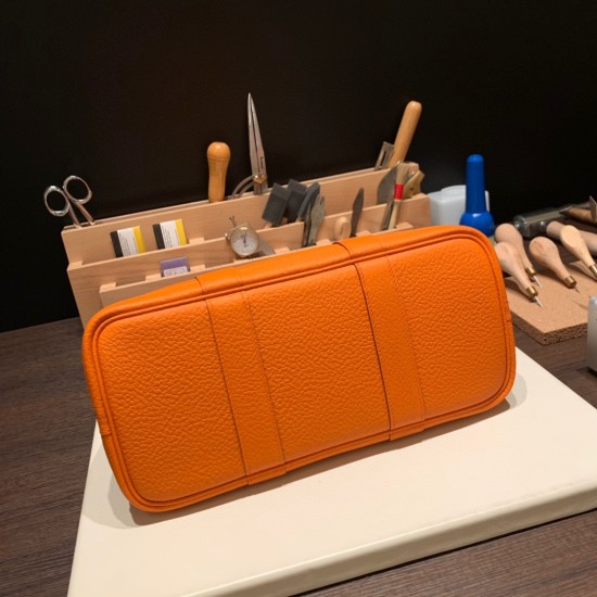 エルメス ガーデンパーティ TPM 93/93/Orange オレンジ 全手縫い