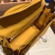 エルメス ケリー25cm togo トゴ  ジョーヌアンブル 9D /Jaune Ambre シルバー金具  kelly25-027 全手縫い