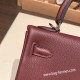 エルメス ケリー25cm togo トゴ  ボルドー 57 /Bordeaux シルバー金具  kelly25-032 全手縫い