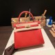 エルメス ケリー25cm togo トゴ  ルージュクー S3/Rouge Cœur  シルバー金具  kelly25-040 全手縫い